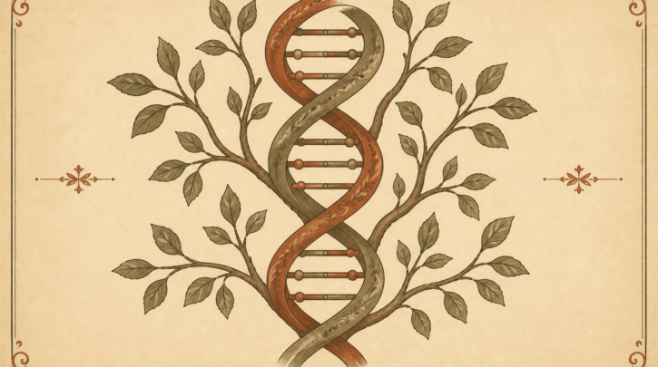 Illustration of DNA testing for Italian ancestry research