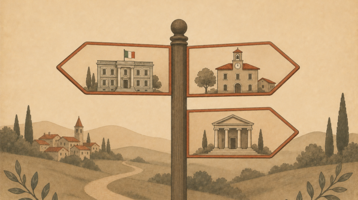 Illustration of the three application routes for Italian citizenship by descent