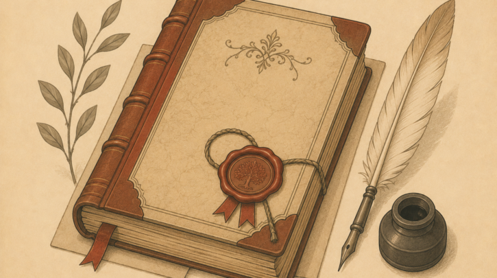 Illustration of an Italian civil registration ledger