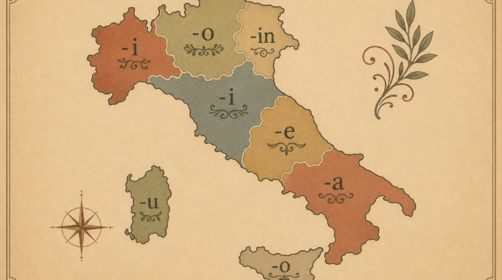 Illustration of regional patterns in Italian surnames